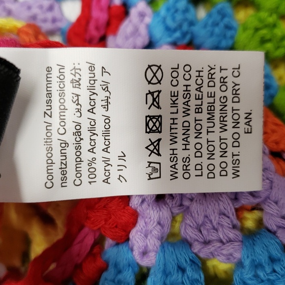 Color Block Open Knit Tassel Tie Backless Knot Waist Cami Romper Women's Size 6 - Picture 9 of 13